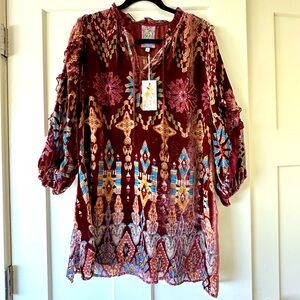 GEO BURNOUT MALI TUNIC by Johnny Was